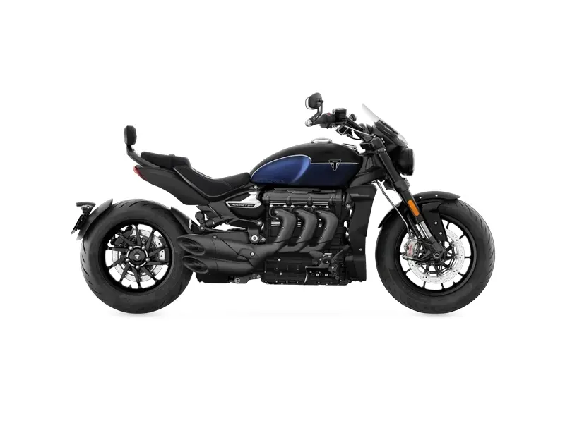 2025 Triumph Rocket 3 Storm GT // Matte Sapphire Black/Satin Pacific Blue thumbnail 14