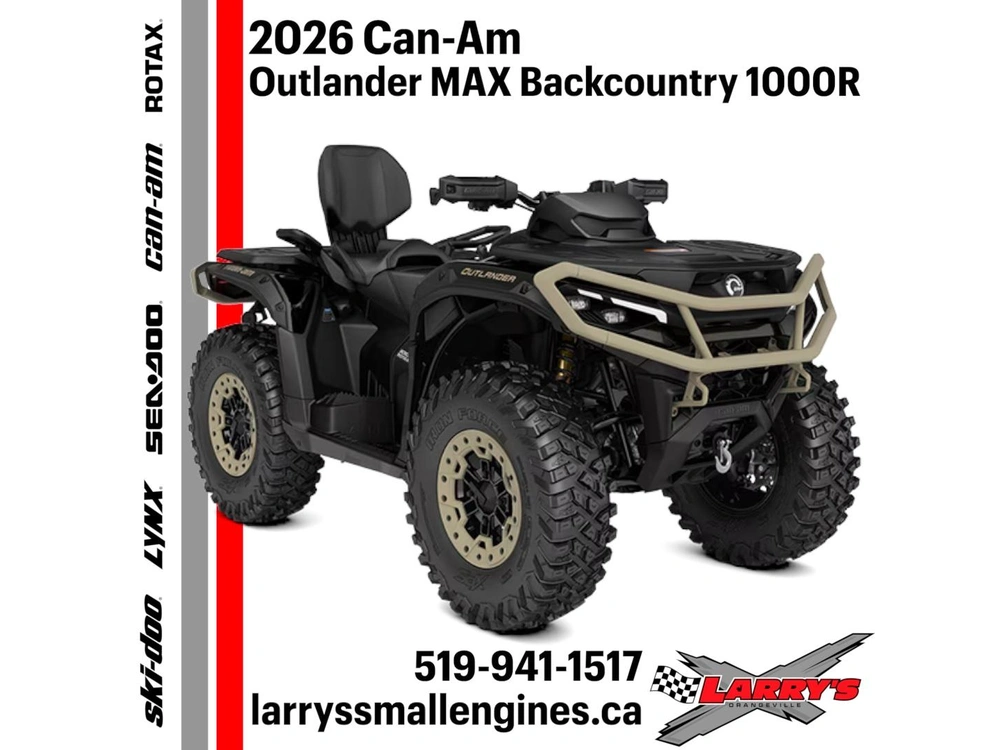 2026 Can-am Outlander Max Backcountry 1000r 4mtf Demo alt