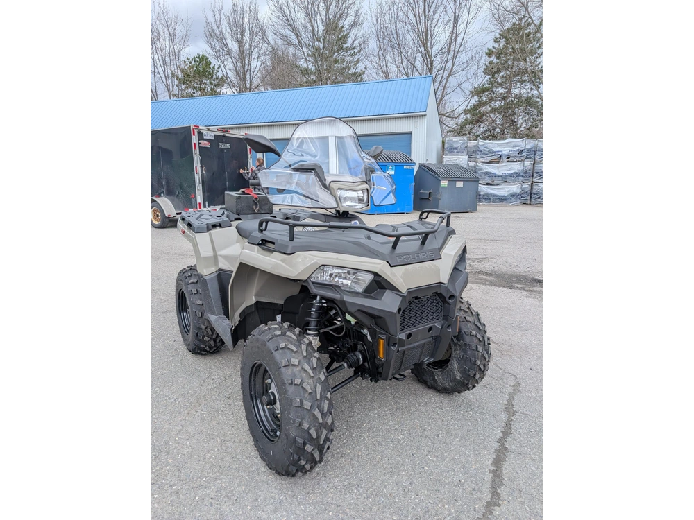 Polaris Sportsman 570 Desert Sand Non-eps 🎯 Vtt Usagé Bas Km Chauffant Pare-brise Coffre Arrière État Parfait Prêt Sentier 🟢 2026 alt