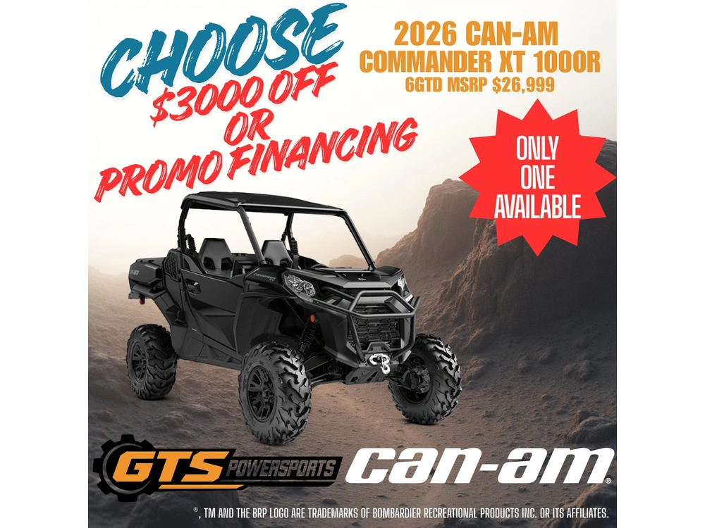 2026 Can-am 6gtd Commander Xt 1000r alt