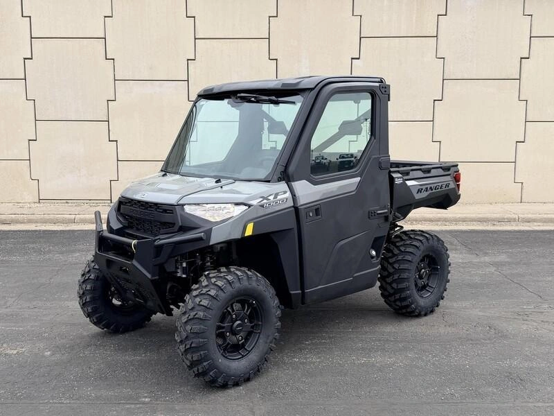 2027 Polaris Ranger Xp 1000 Cab - Avalanche Gray 🎯 Utv Cabine 1000cc Travail 4 Saisons Chauffé Prix Abordable Defender Ranger Qualité 🟢 alt