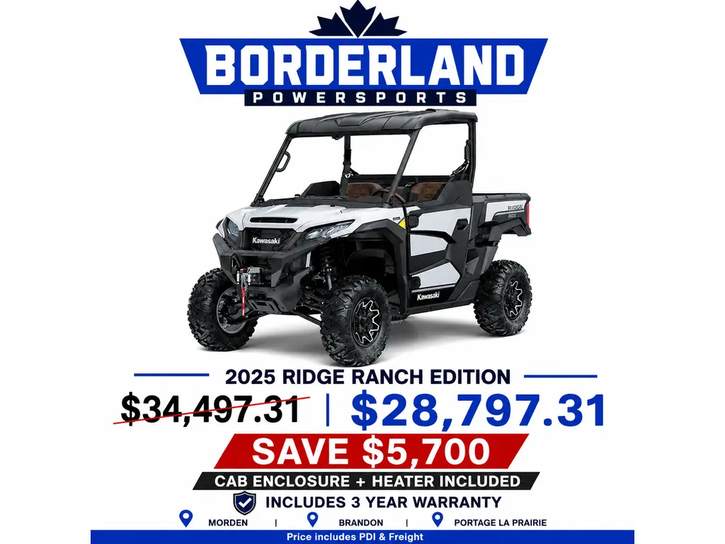 2024 Kawasaki RIDGE Ranch Edition