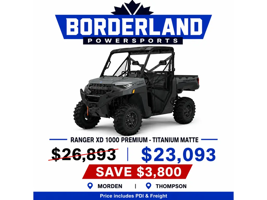 2025 Polaris RANGER XP 1000 PREMIUM - STEALTH GREY Premium 