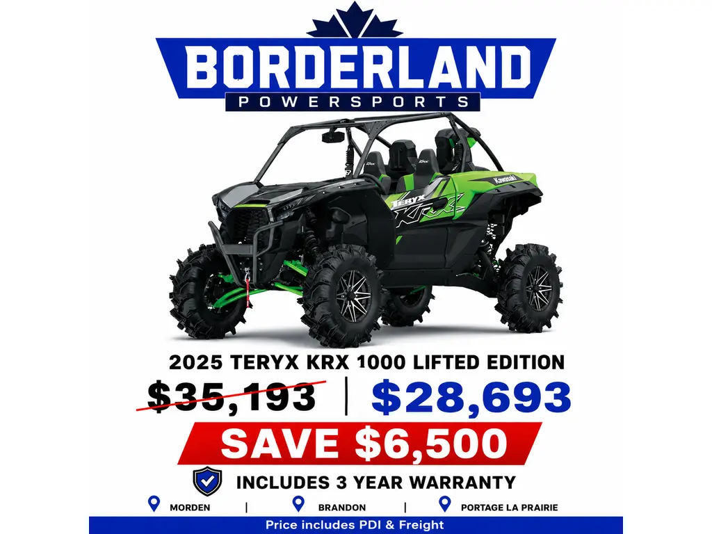 2025 Kawasaki Teryx KRX 1000 Lifted Edition