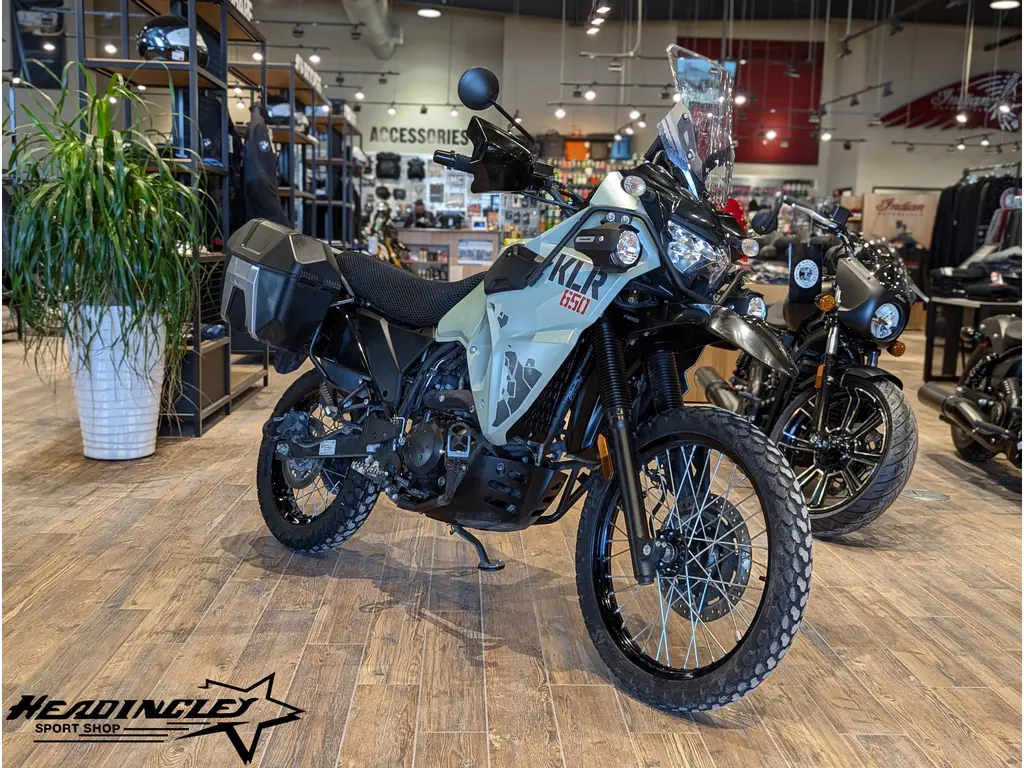 2024 Kawasaki KLR650 Adventure // Pearl Matte Sage Green