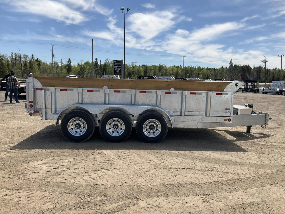2026 Canada Trailers 83x16 10.5 Galvanized Dump Trailer alt