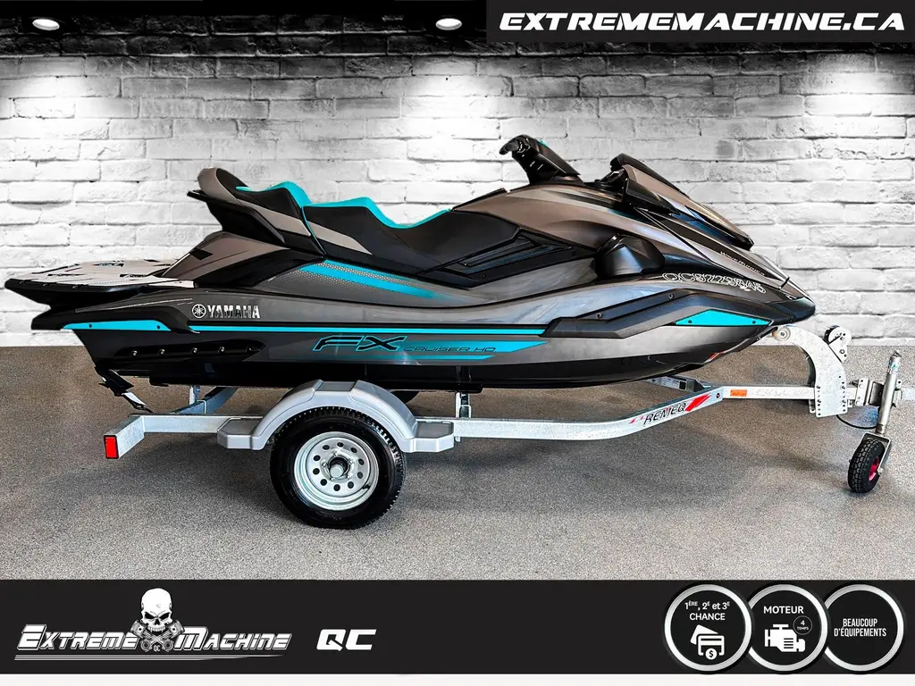 Yamaha FX CRUISER HO WAVERUNNER 2023 - REMORQUE NEUVE, AUDIO ET TOILE NEUVE!!