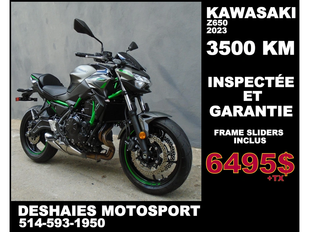 2023 Kawasaki Z650 alt