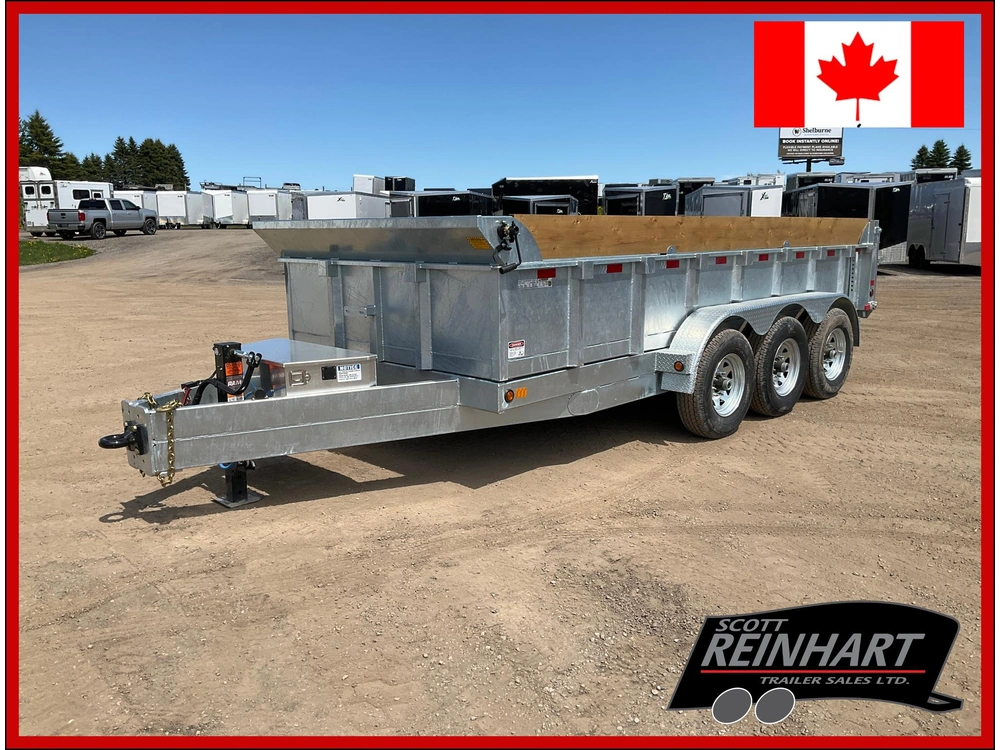 2026 Canada Trailers 83x16 10.5 Galvanized Dump Trailer alt