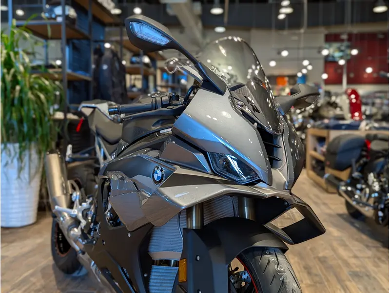 2026 BMW S 1000 RR // Bluestone Metallic w/ Engine, Axle & Clutch Guards thumbnail 3