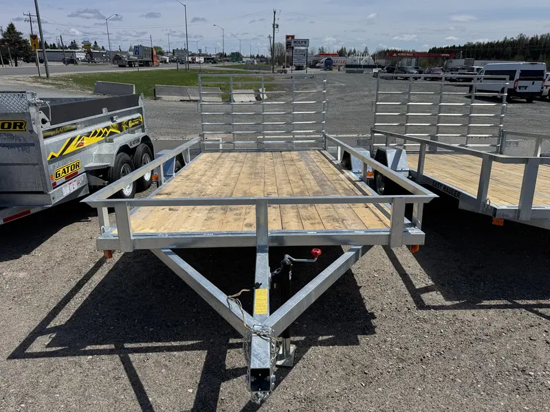 2026 Easy Hauler TRAILER,UTL,82"X14',GALV,REAR RAMP thumbnail 2
