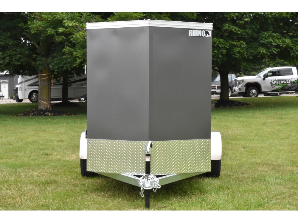 2026 Rhino Galvanized Enclosed 5' X 10' Single Axle (double Door) alt