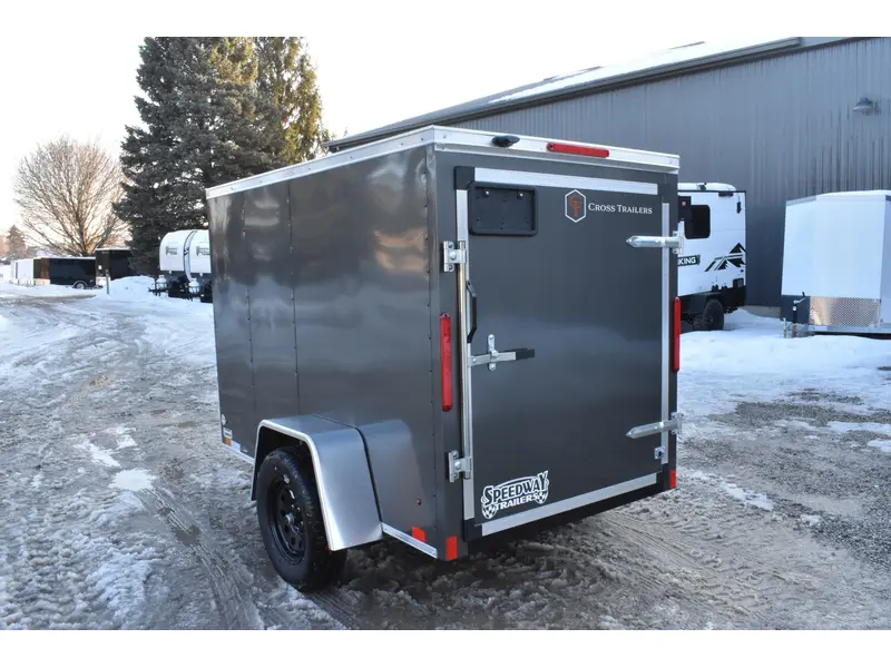 2026 Cross Painted Steel Enclosed (Beta) 5' x 8' Single Axle