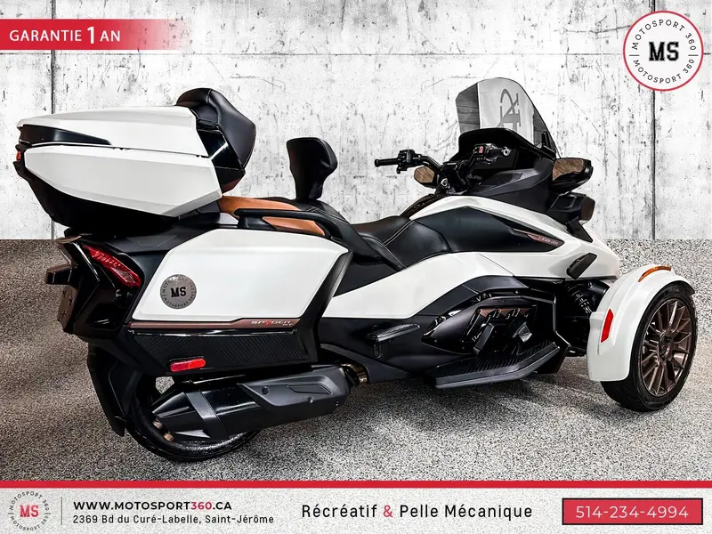 2024 Can-Am SPYDER RT LIMITED SEA TO SKY BLANC MAT ! thumbnail 3