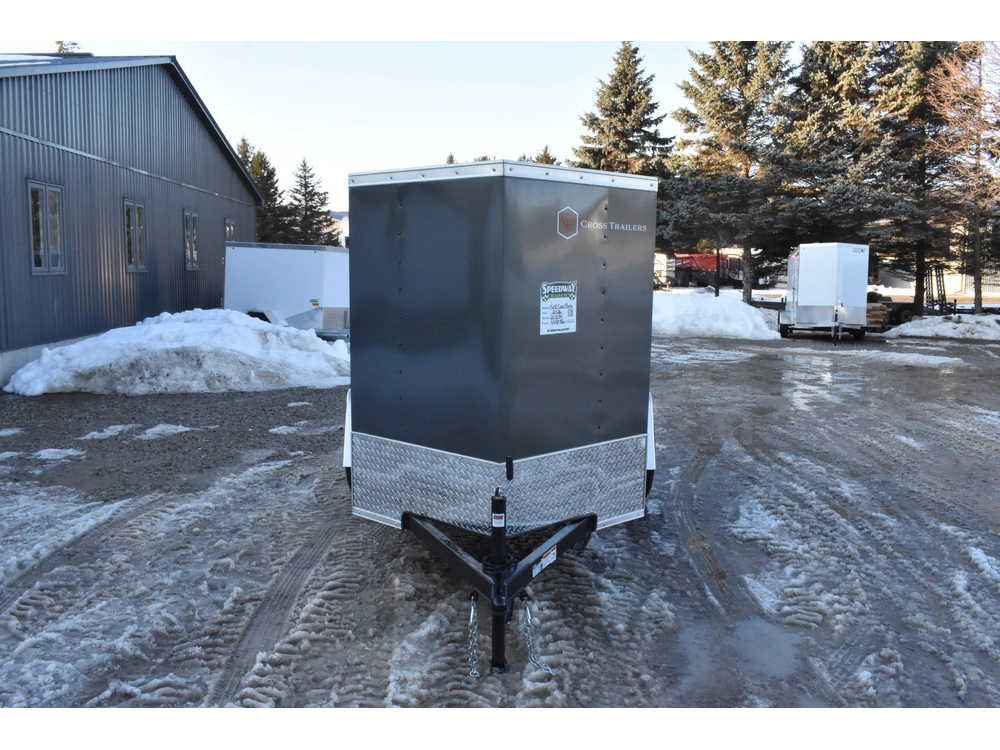 2026 Cross Painted Steel Enclosed (beta) 5' X 8' Single Axle alt