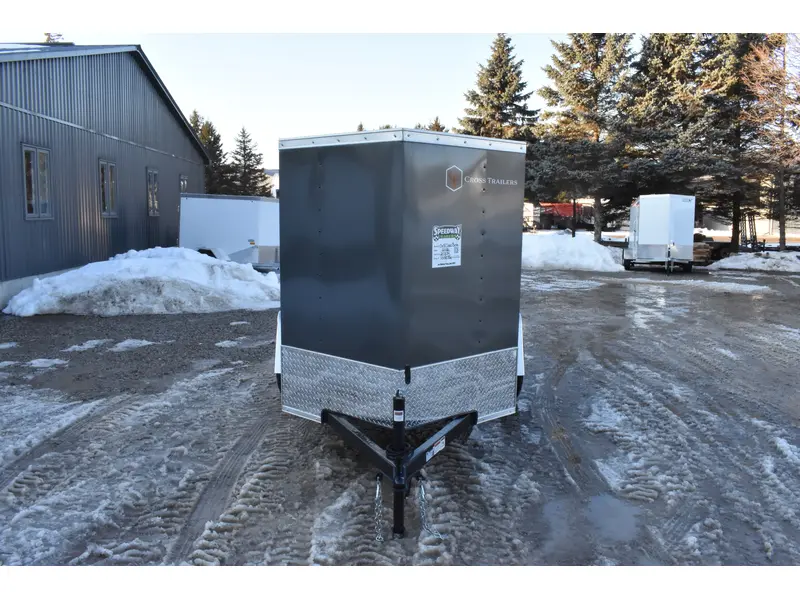 2026 Cross Painted Steel Enclosed (Beta) 5' x 8' Single Axle