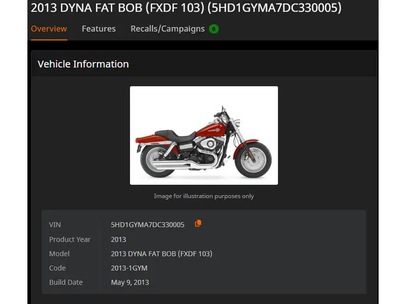 2013 Harley-Davidson DYNA FAT BOB (FXDF 103) thumbnail 4