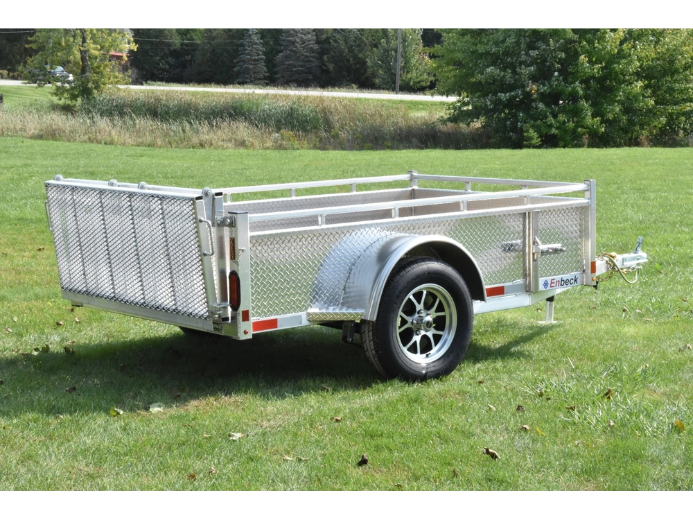 2026 Enbeck Aluminum Utility 5' X 8' Single Axle alt