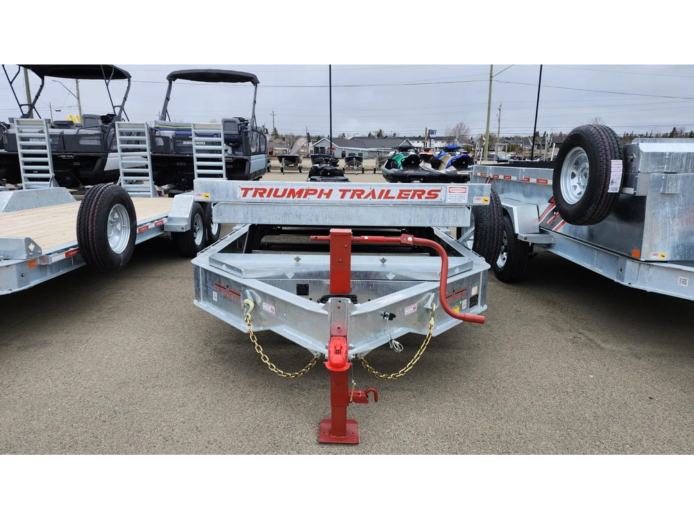 2026 Trailer-shop Ghteh10 - Galvanized Hydraulic Tilt - 10 (dual Cylinder) - Ta82x20-70 - Incl Spare Tire alt