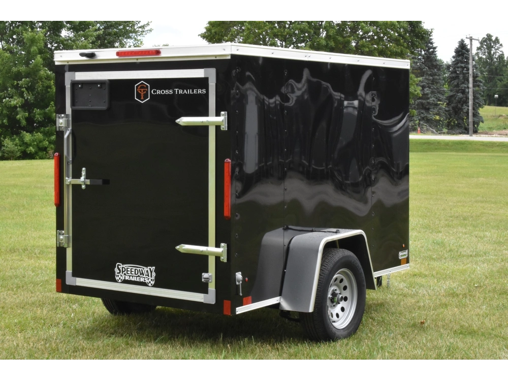 2026 Cross Painted Steel Enclosed (beta) 5' X 8' Single Axle alt