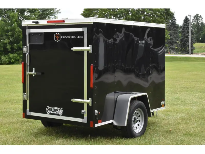 2026 Cross Painted Steel Enclosed (Beta) 5' x 8' Single Axle