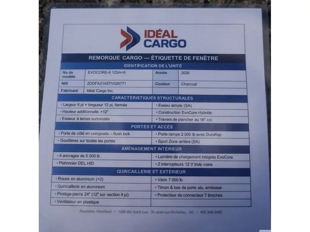 Ideal Cargo Evocore-6 12sa+6 2026 alt