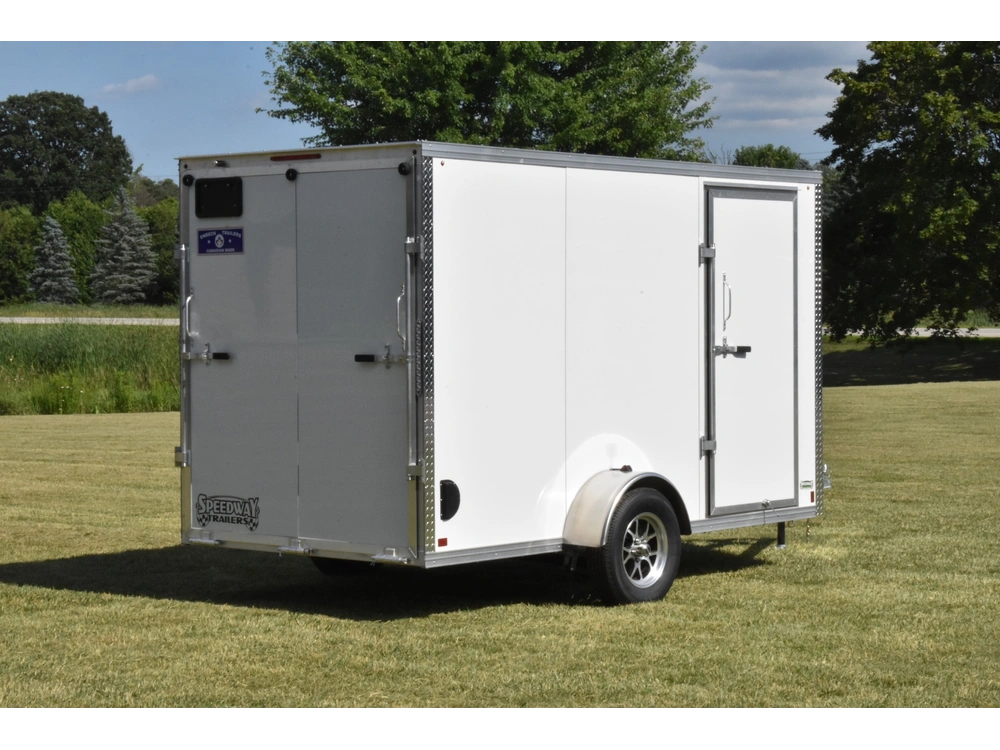 2026 Enbeck Aluminum Enclosed 6' X 12' Single Axle W/ Ramp alt