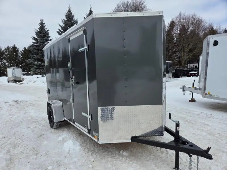 2026 Cross Painted Steel Enclosed (Beta) 6' x 12' Single Axle w/ Ramp