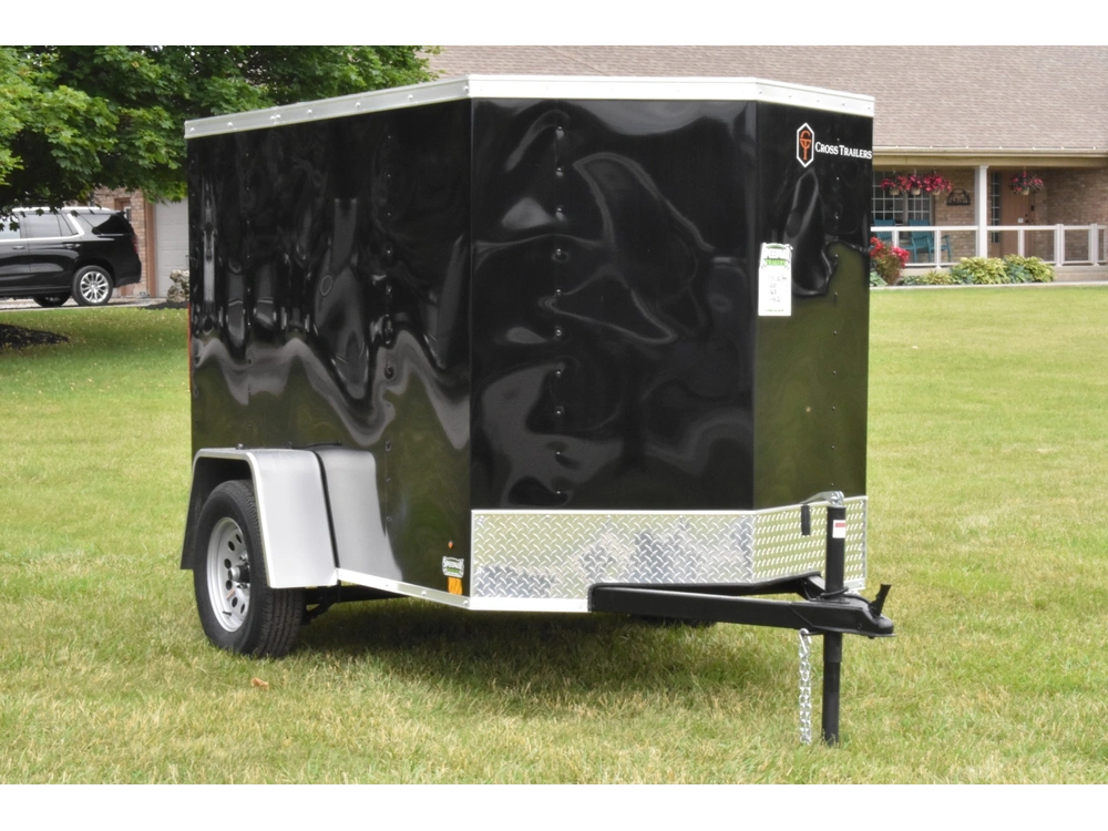 2026 Cross Painted Steel Enclosed (beta) 5' X 8' Single Axle alt
