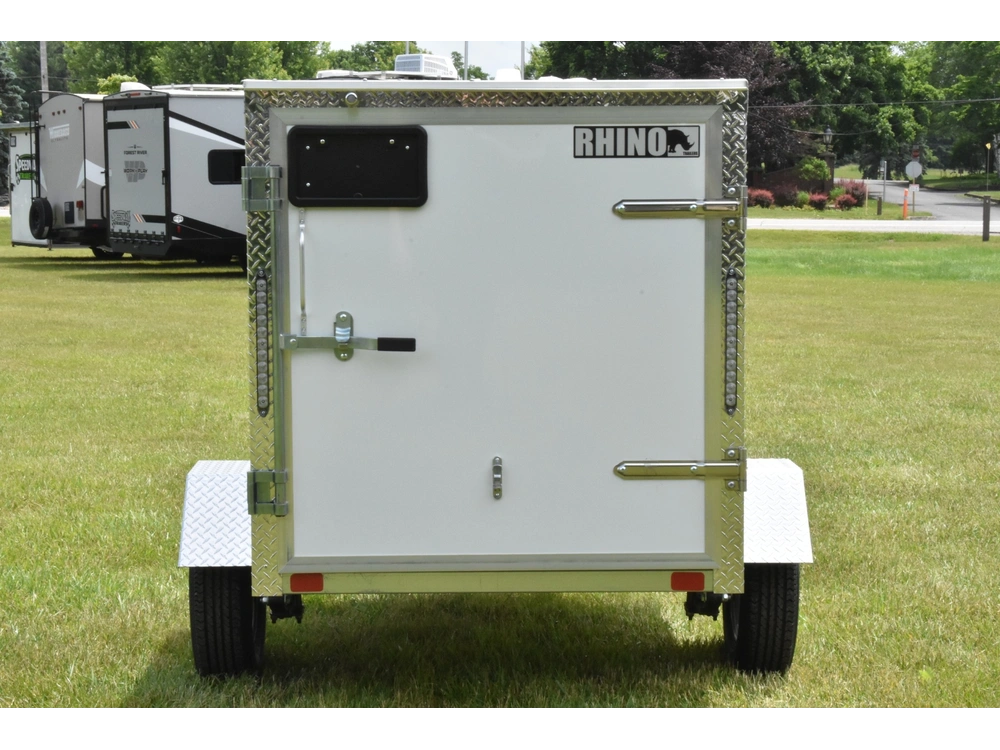 2026 Rhino Galvanized Enclosed 4' X 6' Single Axle alt