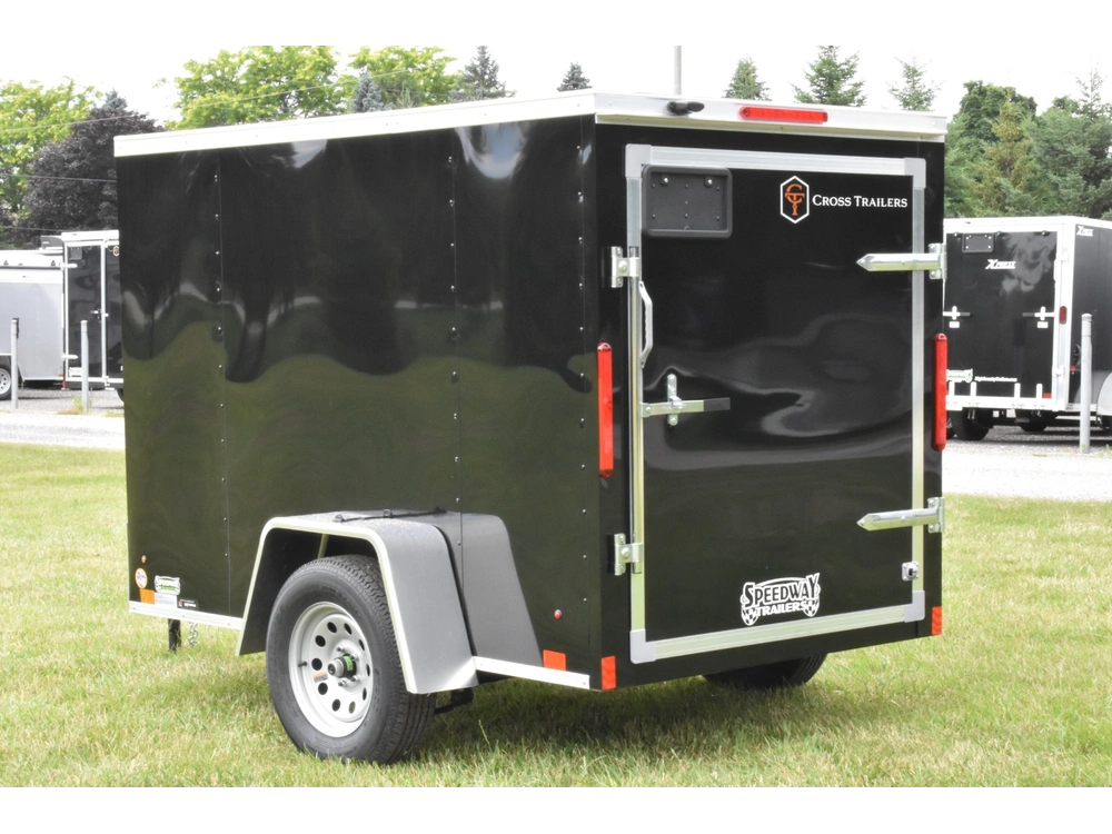 2026 Cross Painted Steel Enclosed (beta) 5' X 8' Single Axle alt