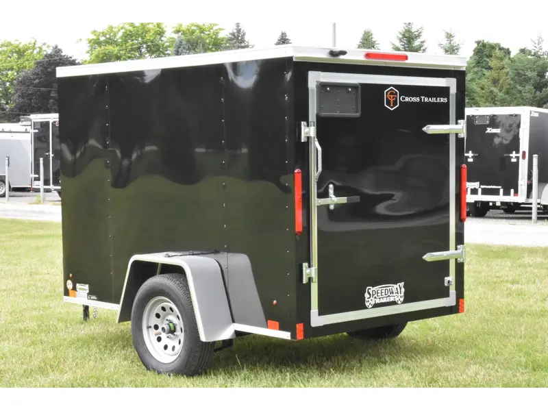 2026 Cross Painted Steel Enclosed (Beta) 5' x 8' Single Axle