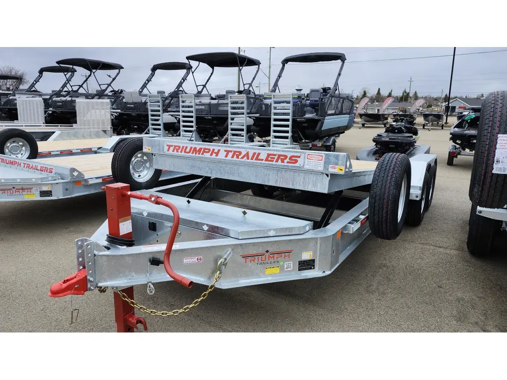2026 Trailer-Shop GHTEH10 - Galvanized Hydraulic Tilt - 10 (Dual Cylinder) - TA82x20-70 - INCL SPARE TIRE