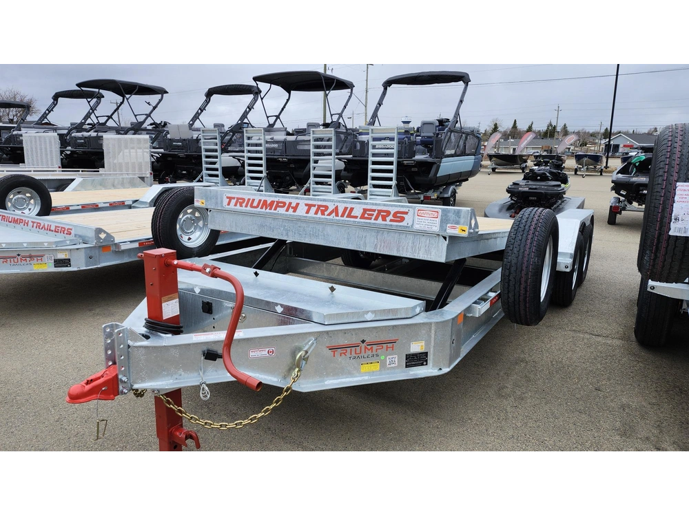 2026 Trailer-shop Ghteh10 - Galvanized Hydraulic Tilt - 10 (dual Cylinder) - Ta82x20-70 - Incl Spare Tire alt