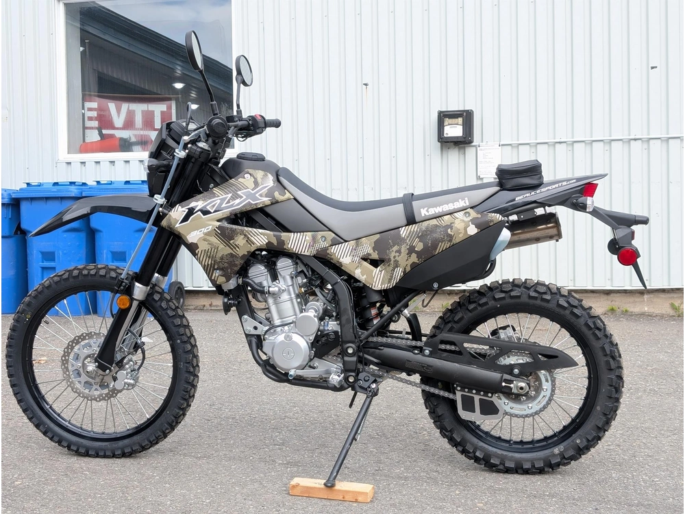 Kawasaki Klx300 Semi-camo 🎯 Moto Double Usage Route Sentier Crf300l Drz400 Wr250r Dual Sport Plaquée 🟢 2026 alt