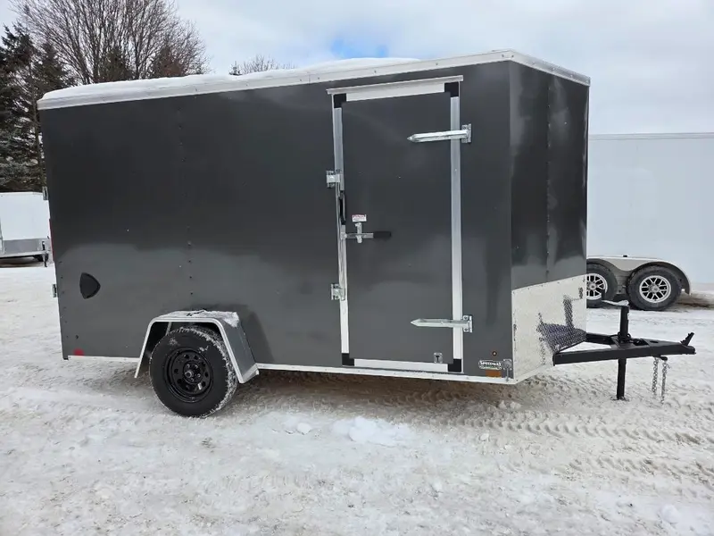 2026 Cross Painted Steel Enclosed (Beta) 6' x 12' Single Axle w/ Ramp