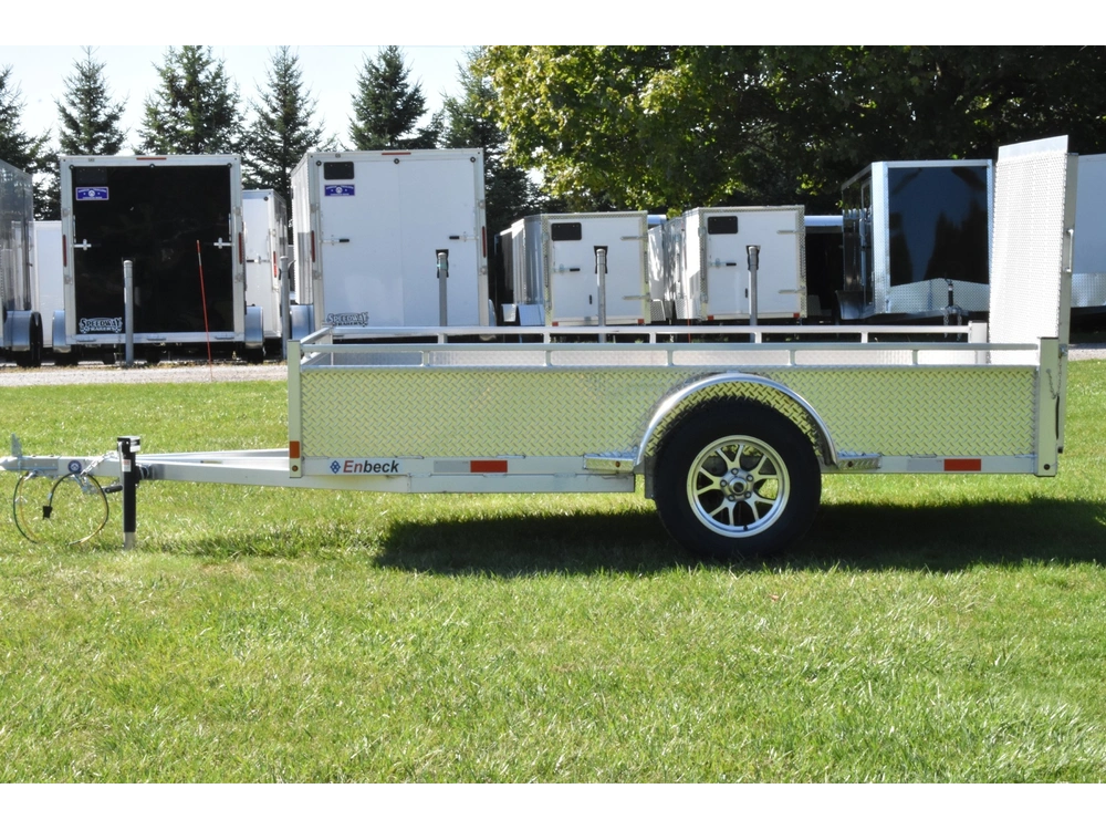 2026 Enbeck Aluminum Utility 5' X 10' Single Axle alt