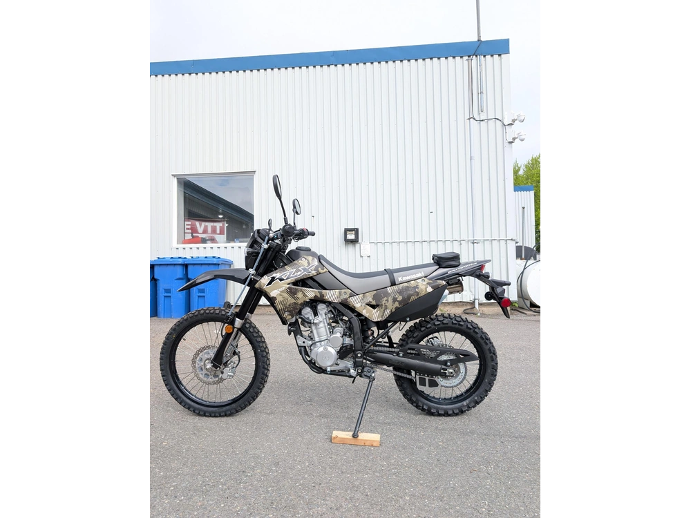Kawasaki Klx300 Semi-camo 🎯 Moto Double Usage Route Sentier Crf300l Drz400 Wr250r Dual Sport Plaquée 🟢 2026 alt