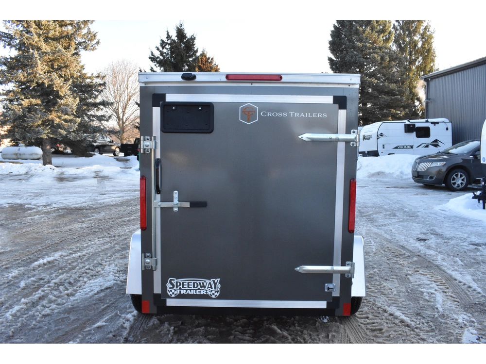 2026 Cross Painted Steel Enclosed (beta) 5' X 8' Single Axle alt