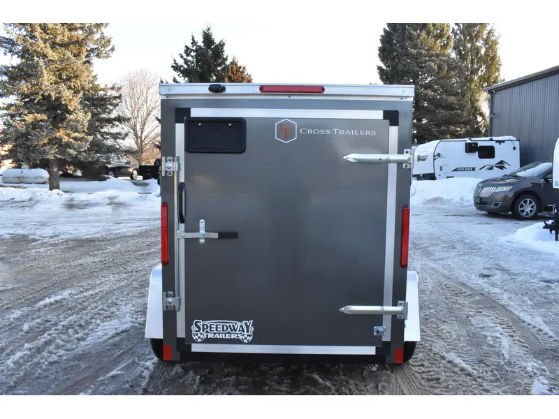 2026 Cross Painted Steel Enclosed (Beta) 5' x 8' Single Axle