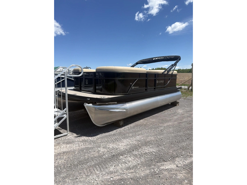 2026 Godfrey Marine Xperience 1886 Cx 25" 2 Tube Blackout Package alt