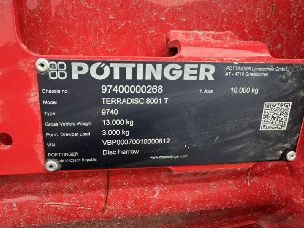 POTTINGER Terradisc 8001T 2022