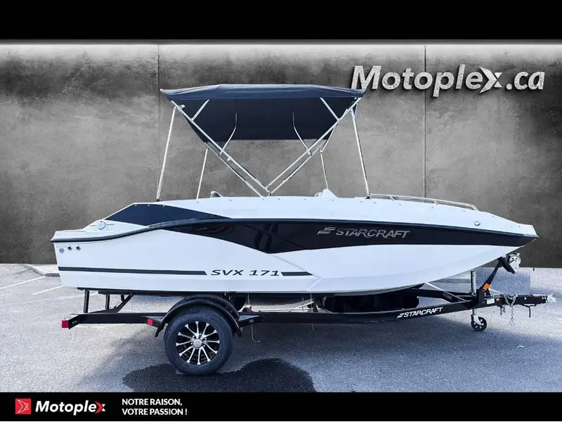 2025 Starcraft SVX 171 OB 90HP  deck boat bateau Ponté thumbnail 5