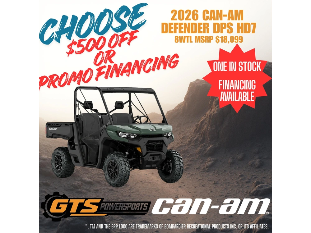 2026 Can-am 8wtl Defender Dps Hd7 alt