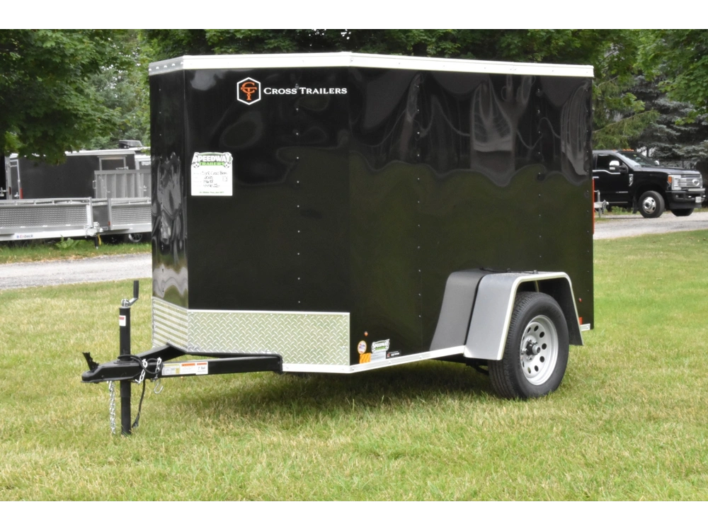2026 Cross Painted Steel Enclosed (beta) 5' X 8' Single Axle alt