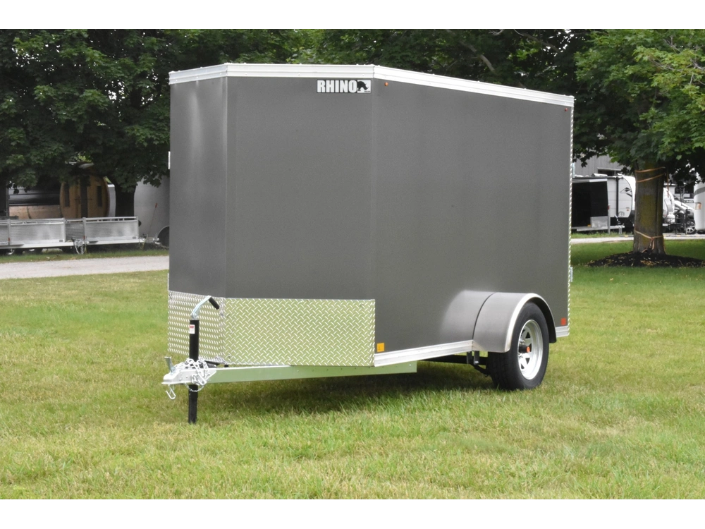 2026 Rhino Galvanized Enclosed 5' X 10' Single Axle (double Door) alt
