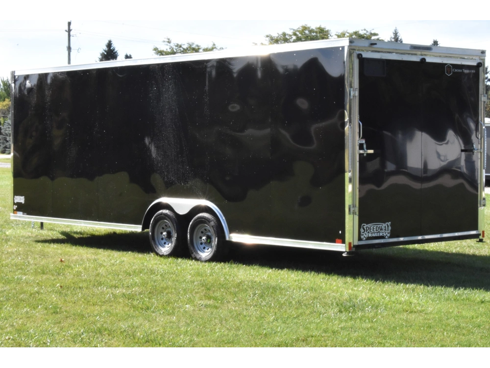 2026 Cross Painted Steel Enclosed (alpha) 8.5' X 24' Tandem Axle Car Hauler alt