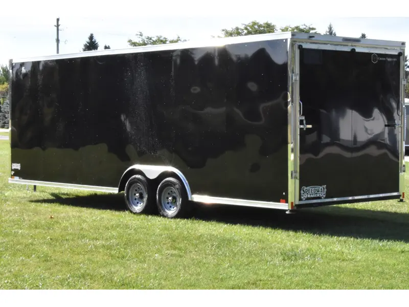 2026 Cross Painted Steel Enclosed (Alpha) 8.5' x 24' Tandem Axle Car Hauler