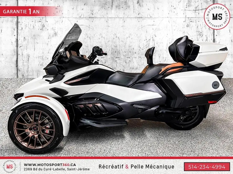 2024 Can-Am SPYDER RT LIMITED SEA TO SKY BLANC MAT ! thumbnail 8