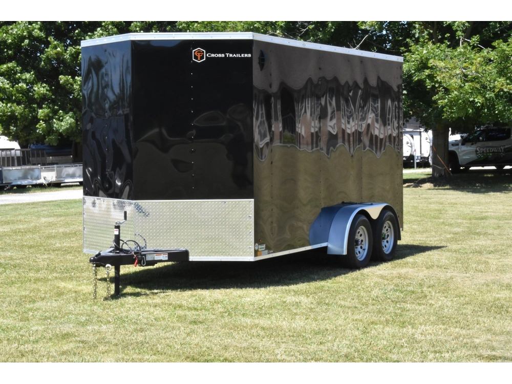 2025 Cross Painted Steel Enclosed (beta) 7' X 14' Tandem Axle W/ Ramp alt